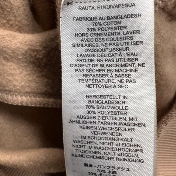 Gymshark Unisex Brown Khaki Zipper Hoodie Sweatshirt Men Women Size S - Picture 10 of 10